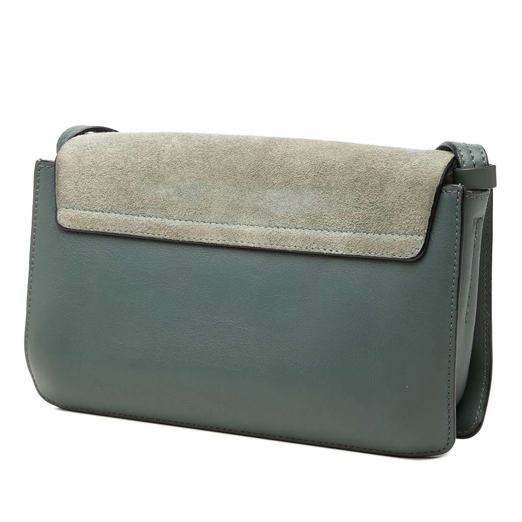 Chloé Small Suede and Calfskin Faye Crossbody MultiColor Leather Very good - Back View