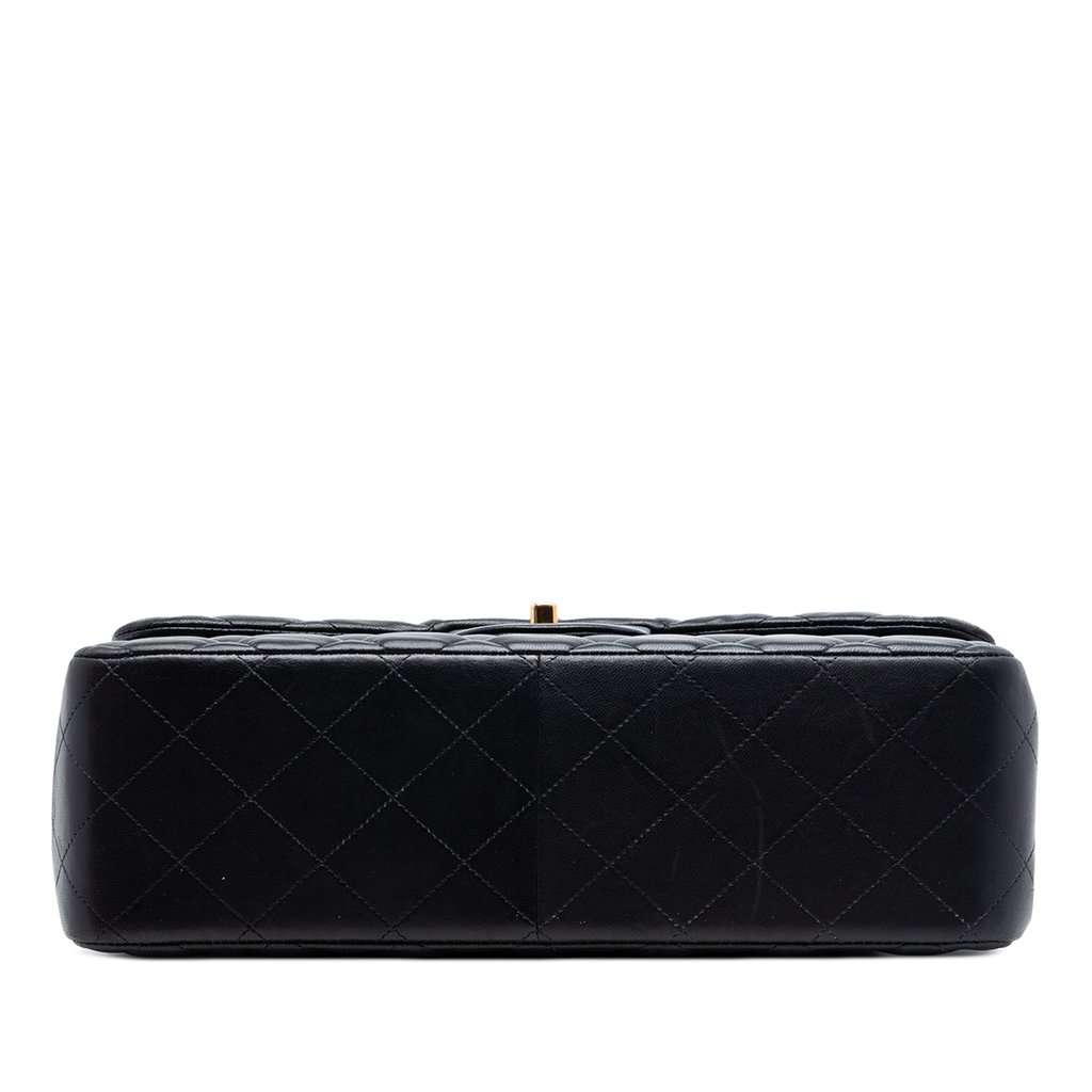 Chanel Jumbo Classic Lambskin Double Flap Black Leather Very good condition - Inside View