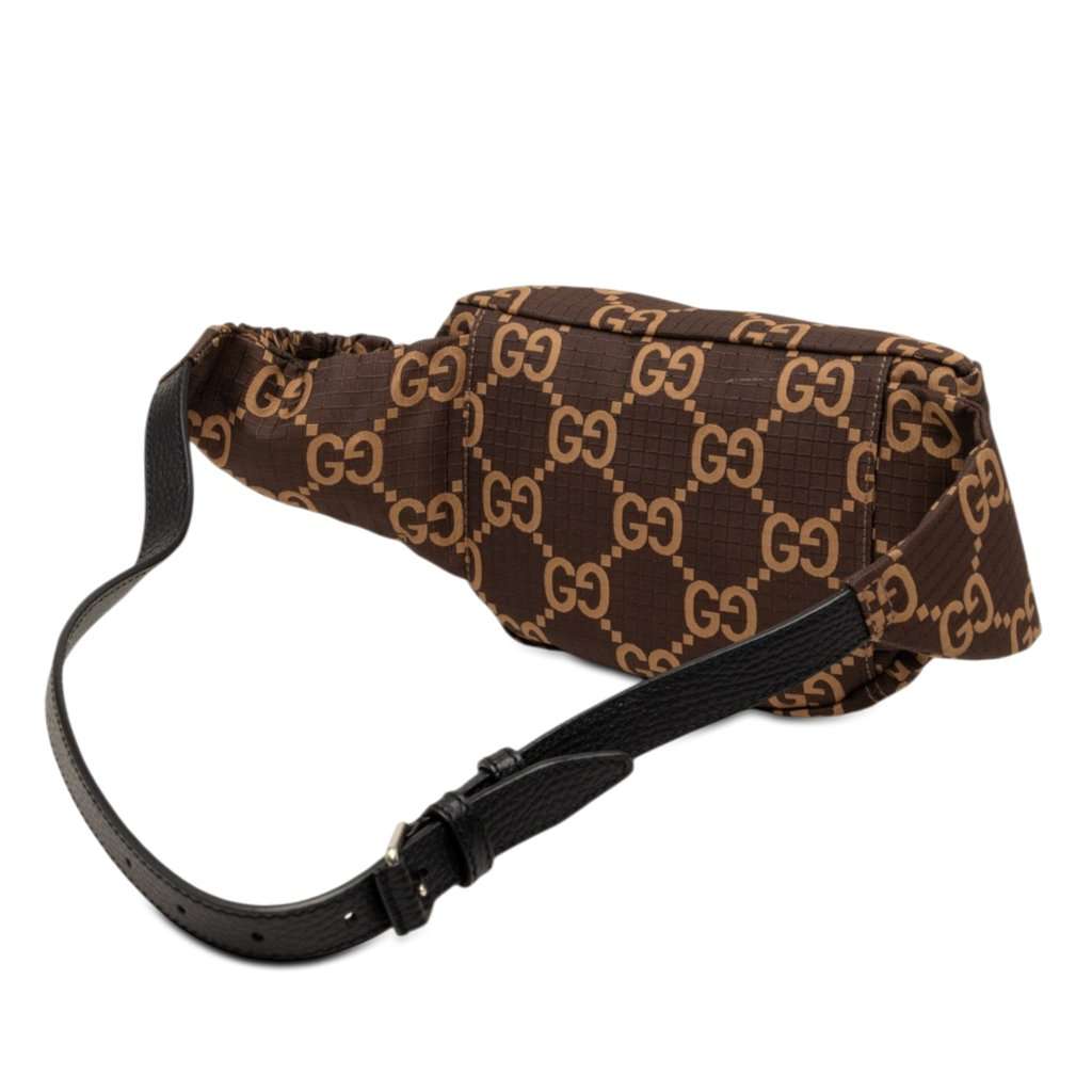 Gucci GG Nylon Ripstop Belt Bag Brown Very good condition - Back View