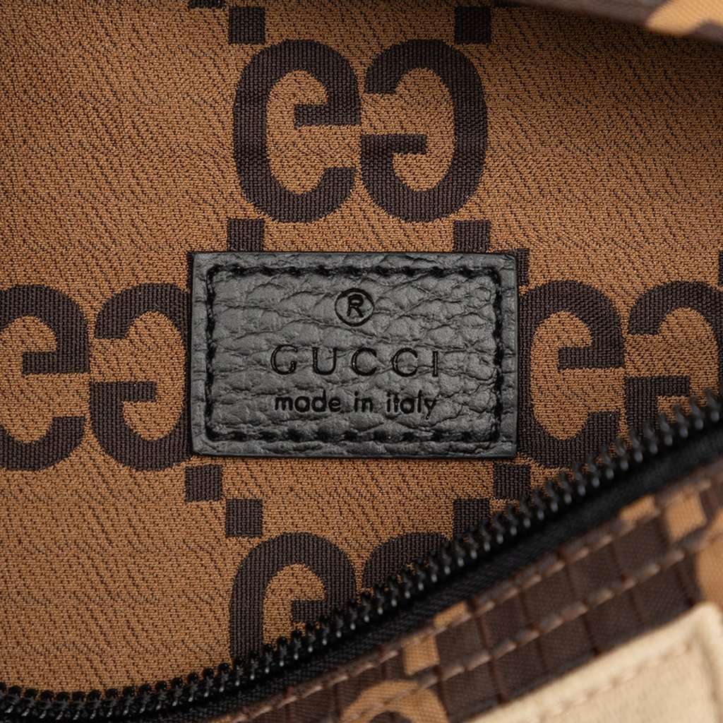 Gucci GG Nylon Ripstop Belt Bag Brown Very good condition - Box View