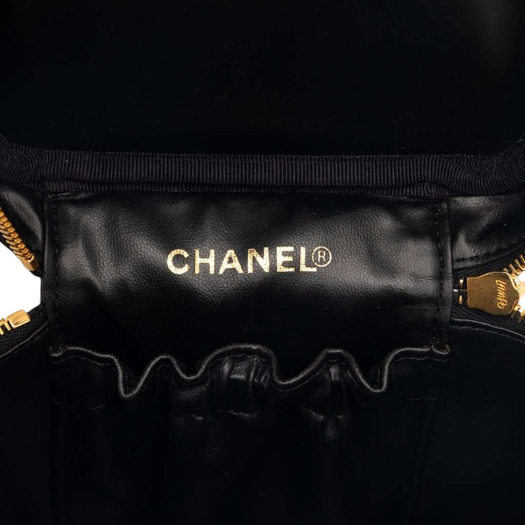 Chanel CC Caviar Vanity Bag Black Leather Very good - Box View