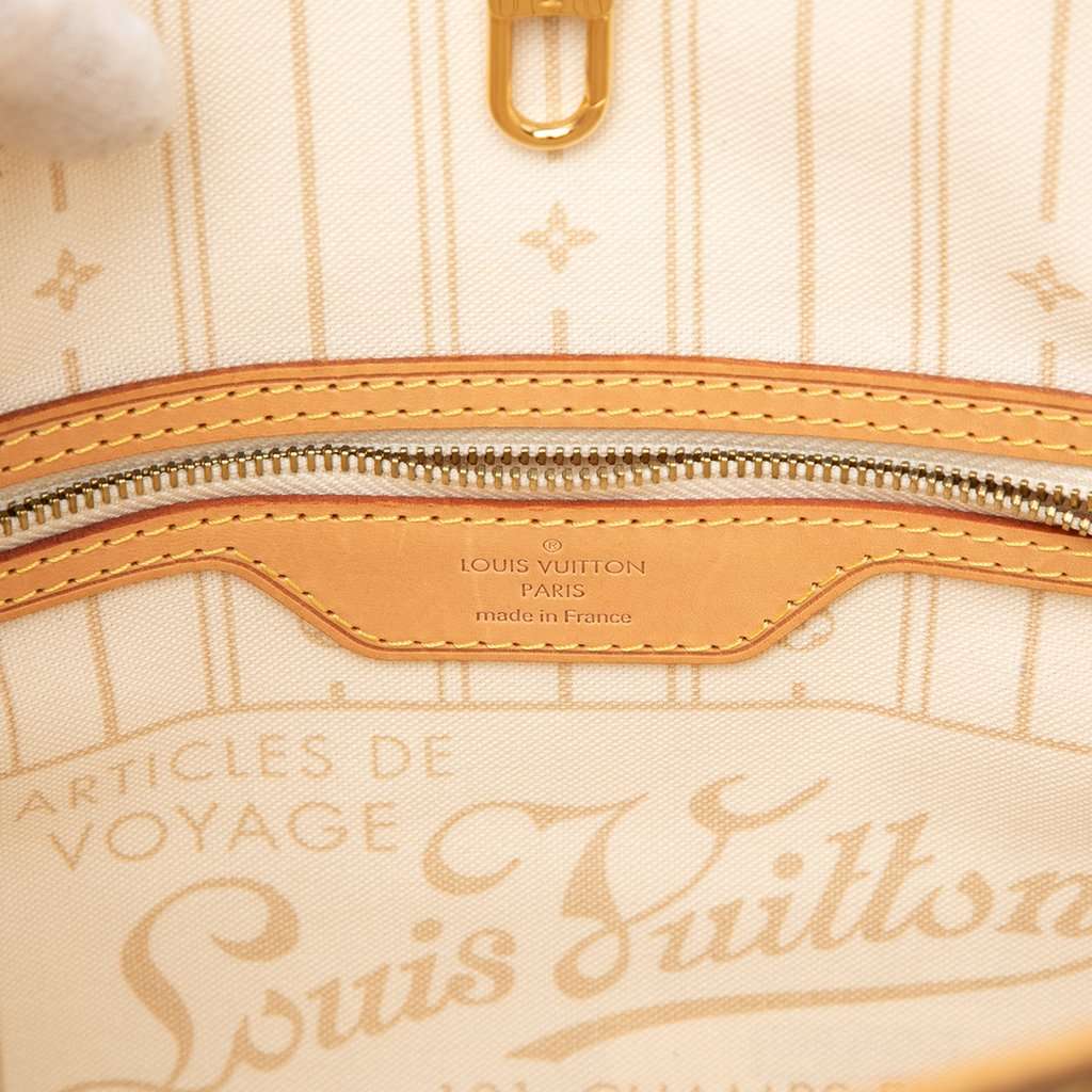 Louis Vuitton Damier Azur Neverfull PM White Very good - Box View