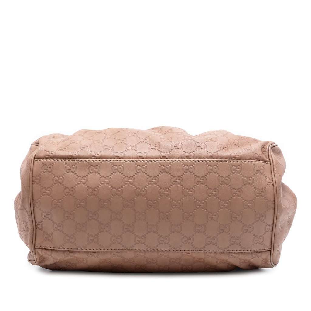Gucci Guccissima Sukey Satchel Pink Leather Very good condition - Inside View