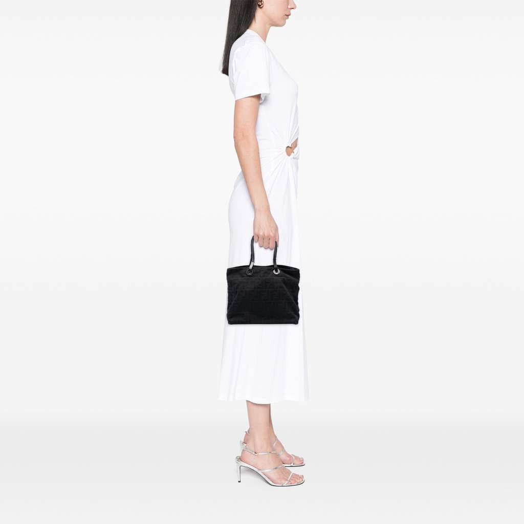 Fendi Zucca Canvas Tote Black Very good condition - Box View