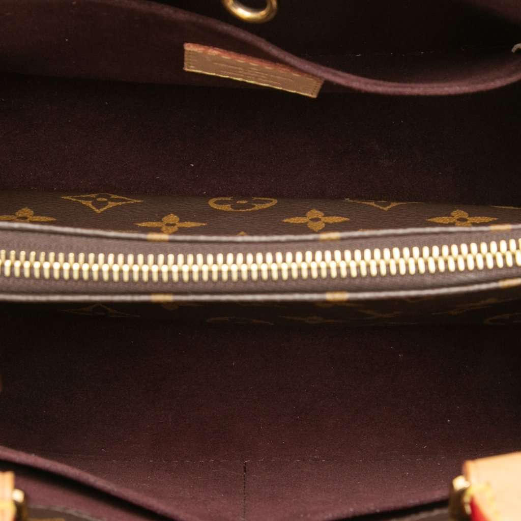 Louis Vuitton Monogram Montaigne BB Brown Very good - Model View