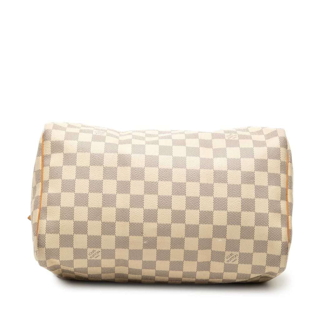 Louis Vuitton Damier Azur Speedy 30 White Good condition - Inside View