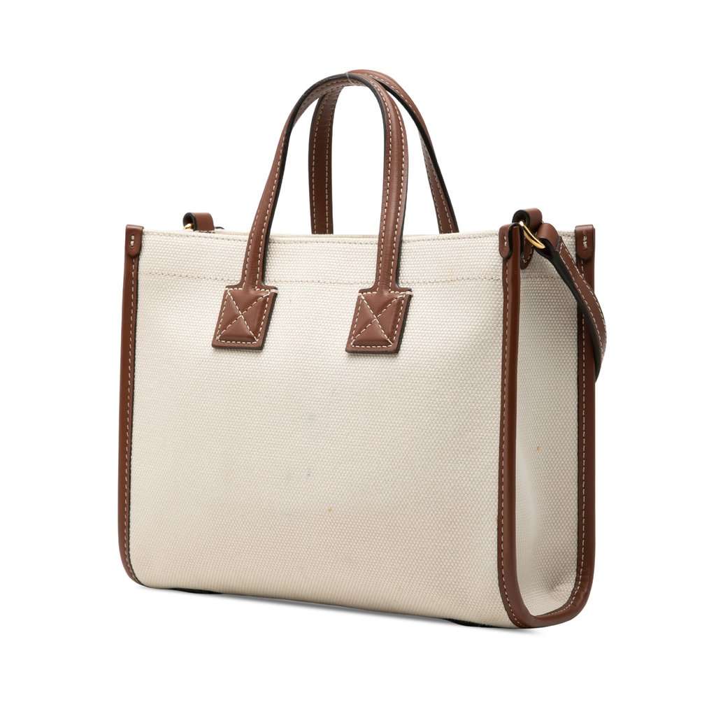 Burberry Mini Canvas Freya Tote Brown Very good - Back View
