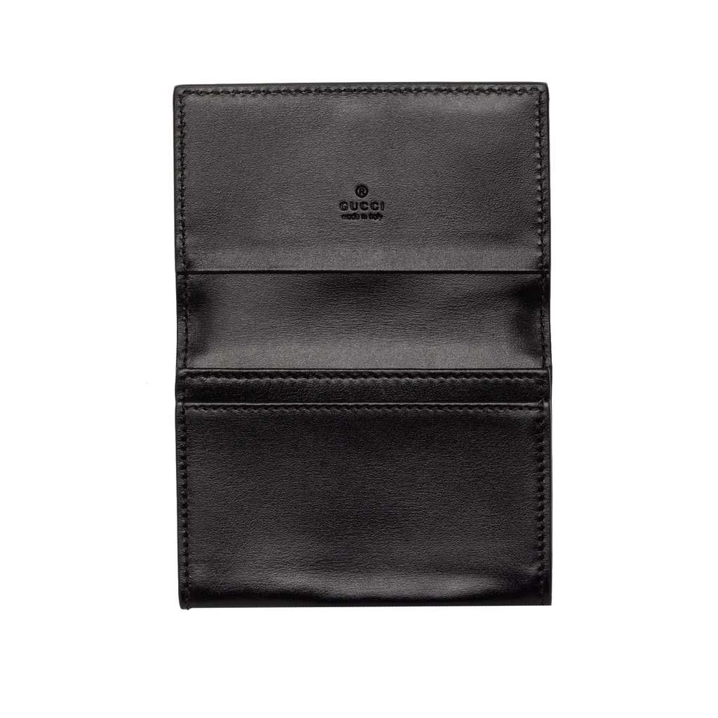 Gucci GG Marmont Calfskin Card Case Black Leather Very good - Model View