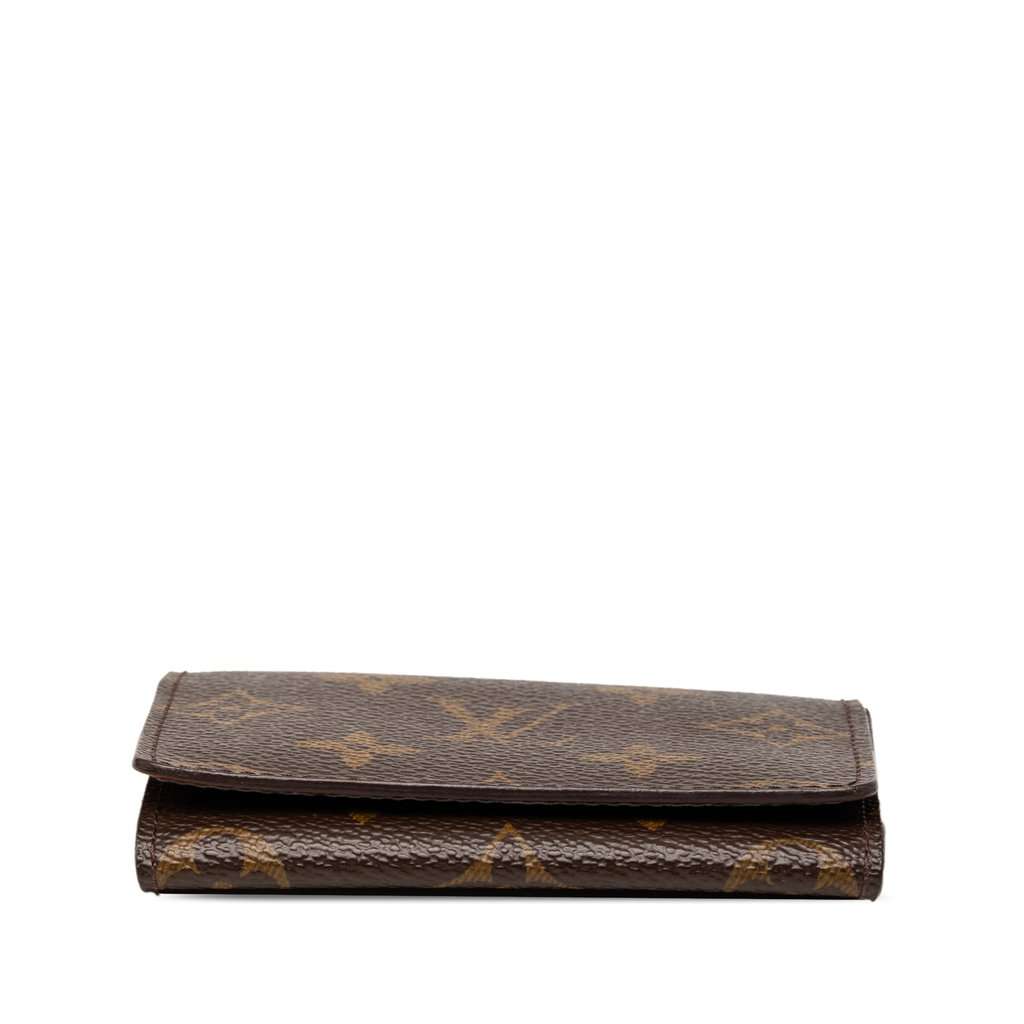 Louis Vuitton Monogram Envelope Business Card Holder Brown Very good - Inside View