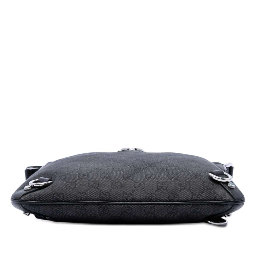 Gucci GG Denim Abbey D Ring Crossbody Black Very good - Inside View