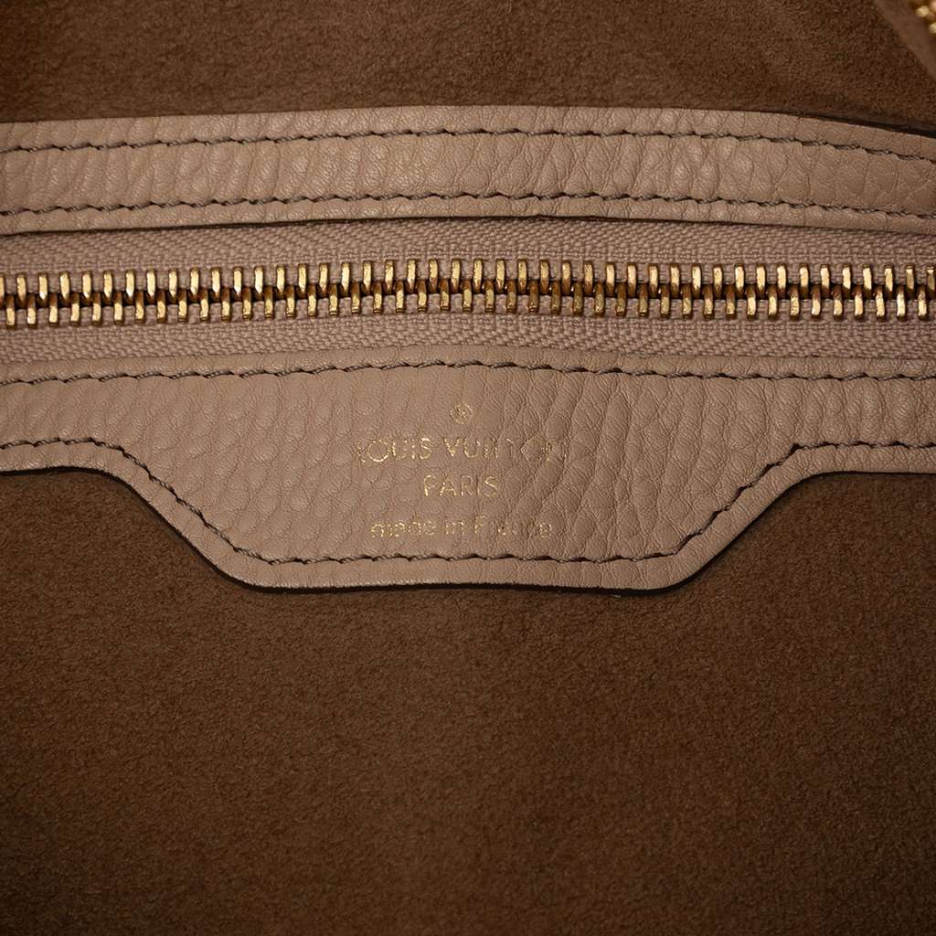 Louis Vuitton Monogram Mahina Selene MM Beige Leather Very good condition - Box View