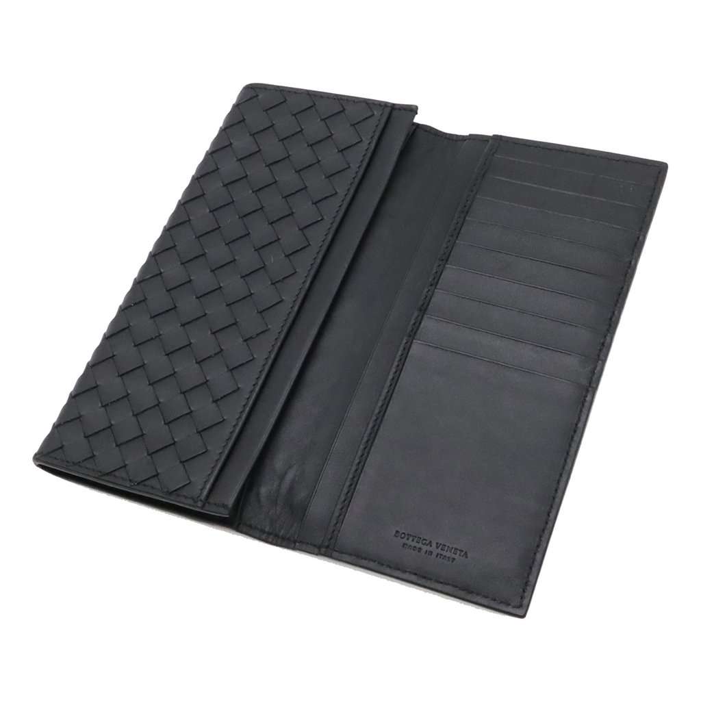 Bottega Veneta Nappa Intrecciato Bifold Long Wallet Black Leather Very good - Inside View
