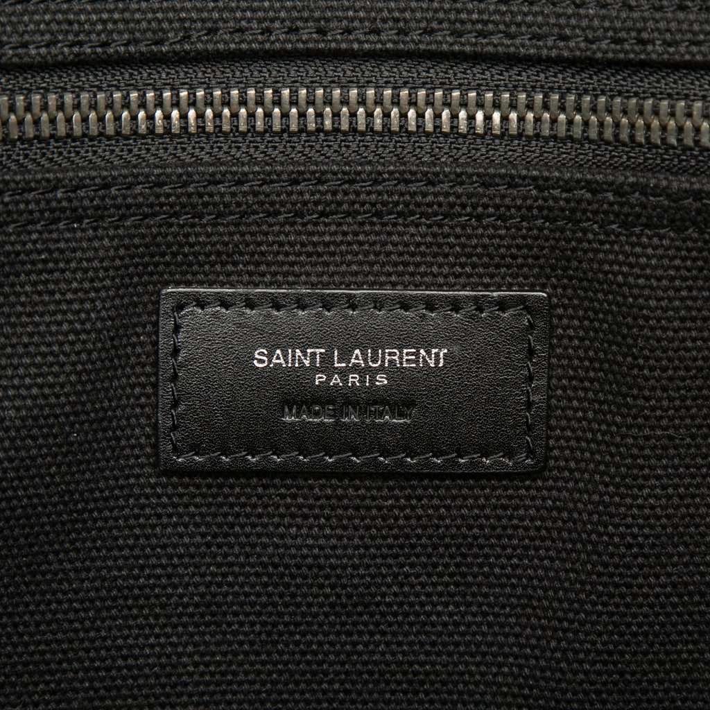 Saint Laurent Large Canvas Rive Gauche Tote Black Very good condition - Box View