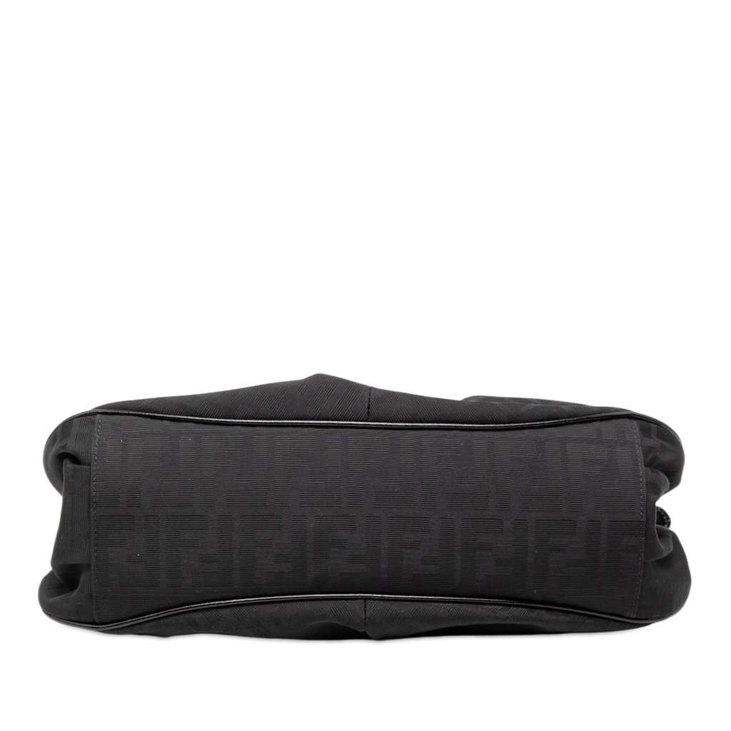 Fendi Zucca Canvas Chef Shoulder Bag Black Very good condition - Inside View