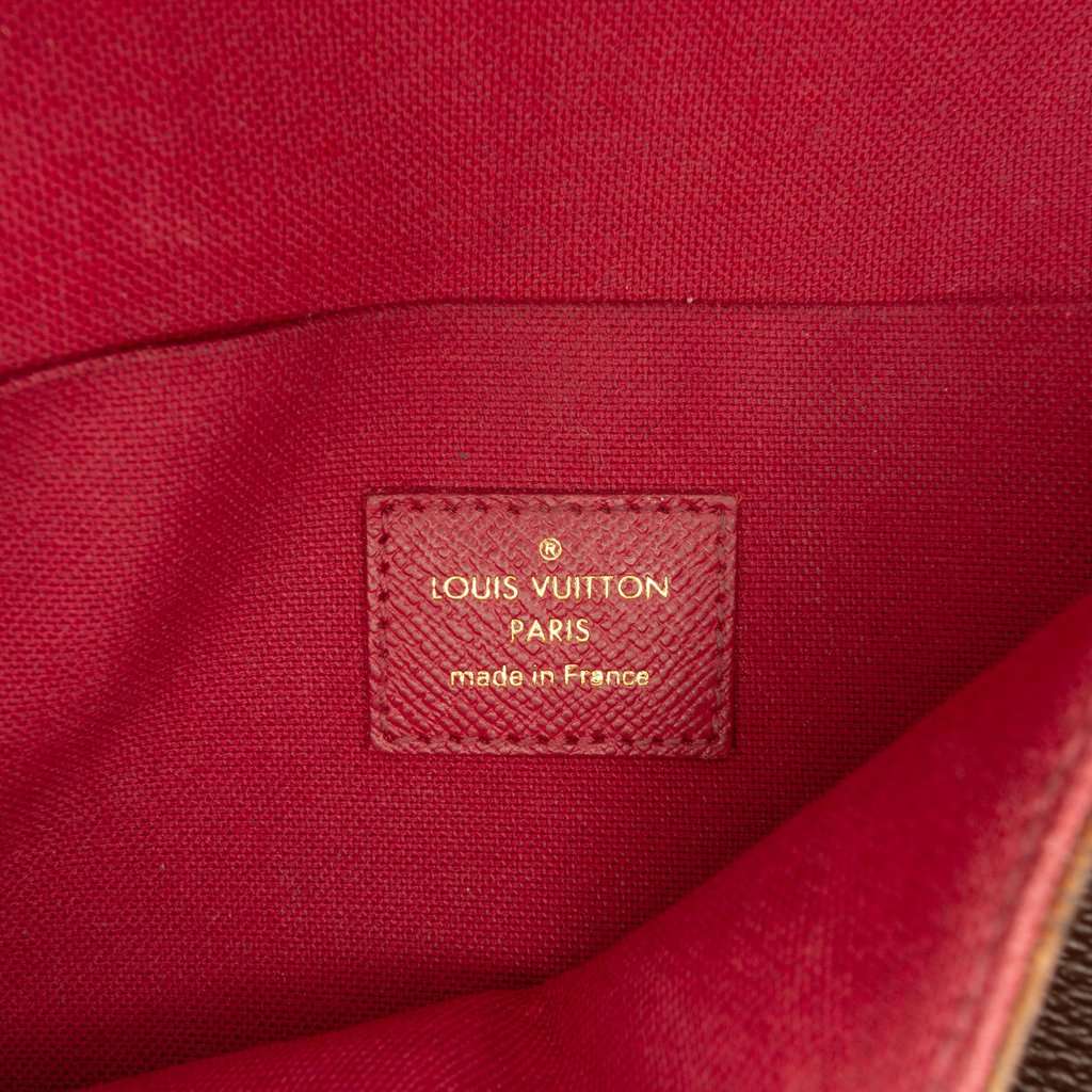 Louis Vuitton Monogram Pochette Felicie Brown Good condition - Box View