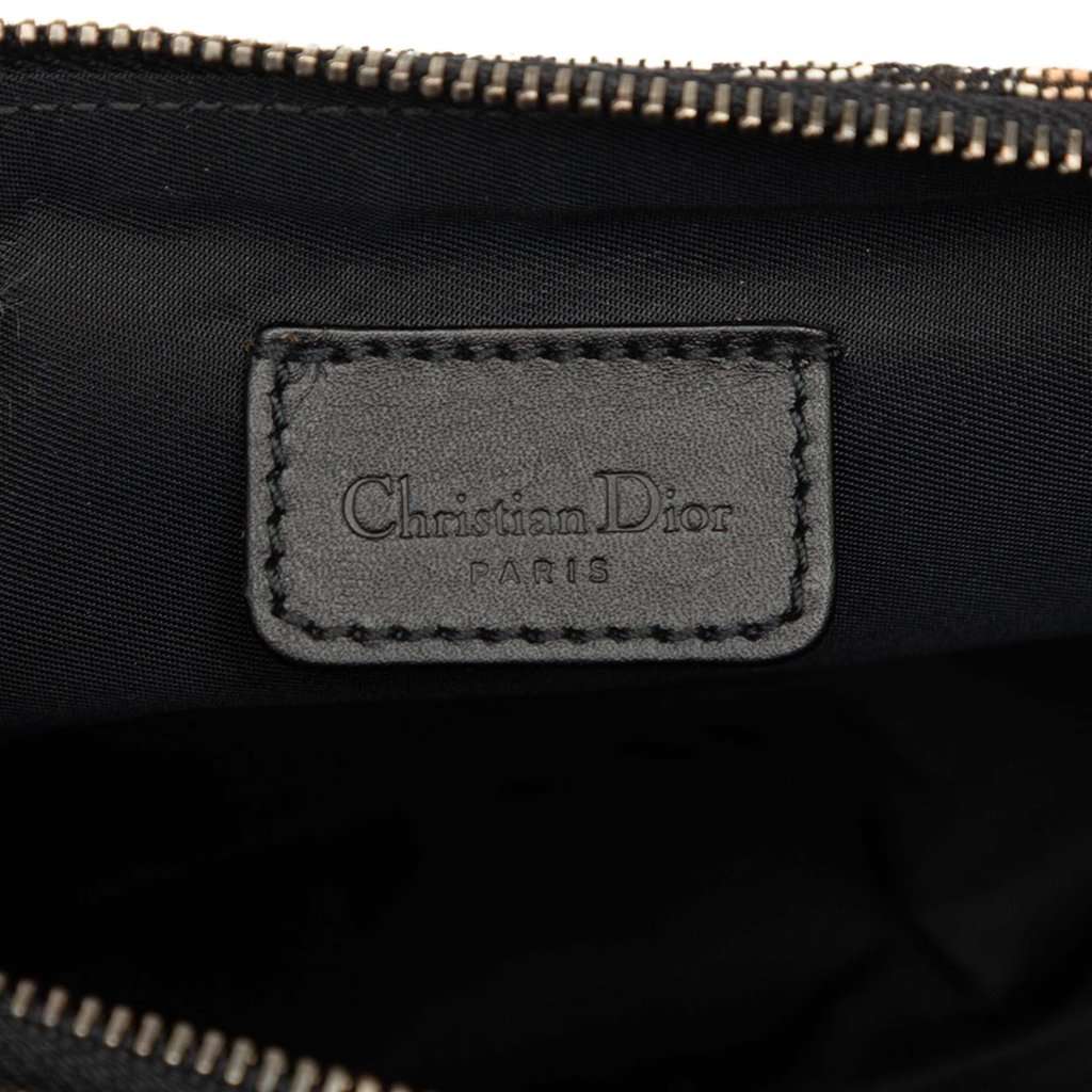 Dior Mini Diorissimo Canvas Saddle Pochette Black Very good - Box View