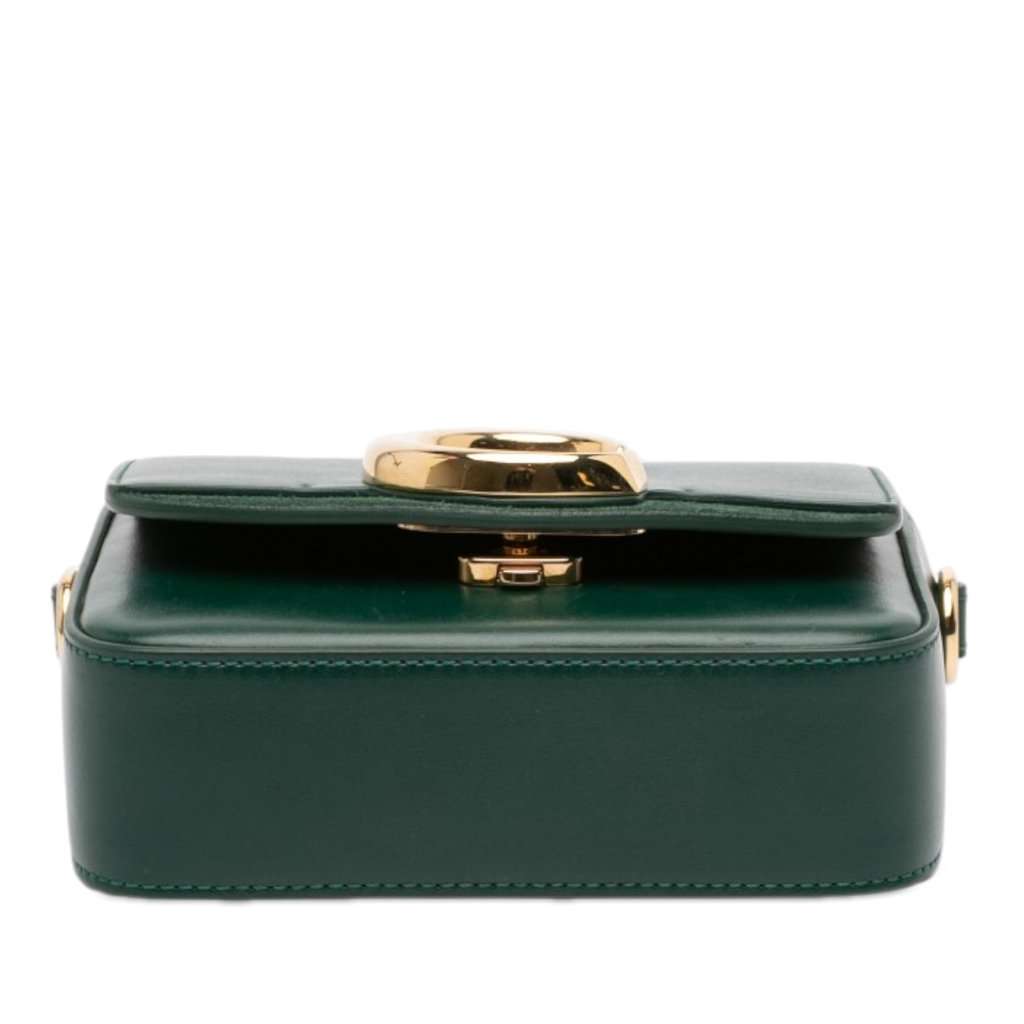 Chloé Mini Leather C Satchel Green Leather Very good - Inside View