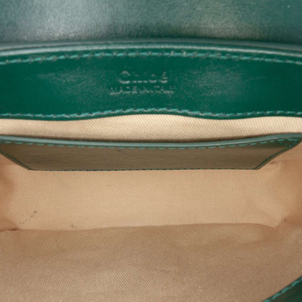 Chloé Mini Leather C Satchel Green Leather Very good - Model View