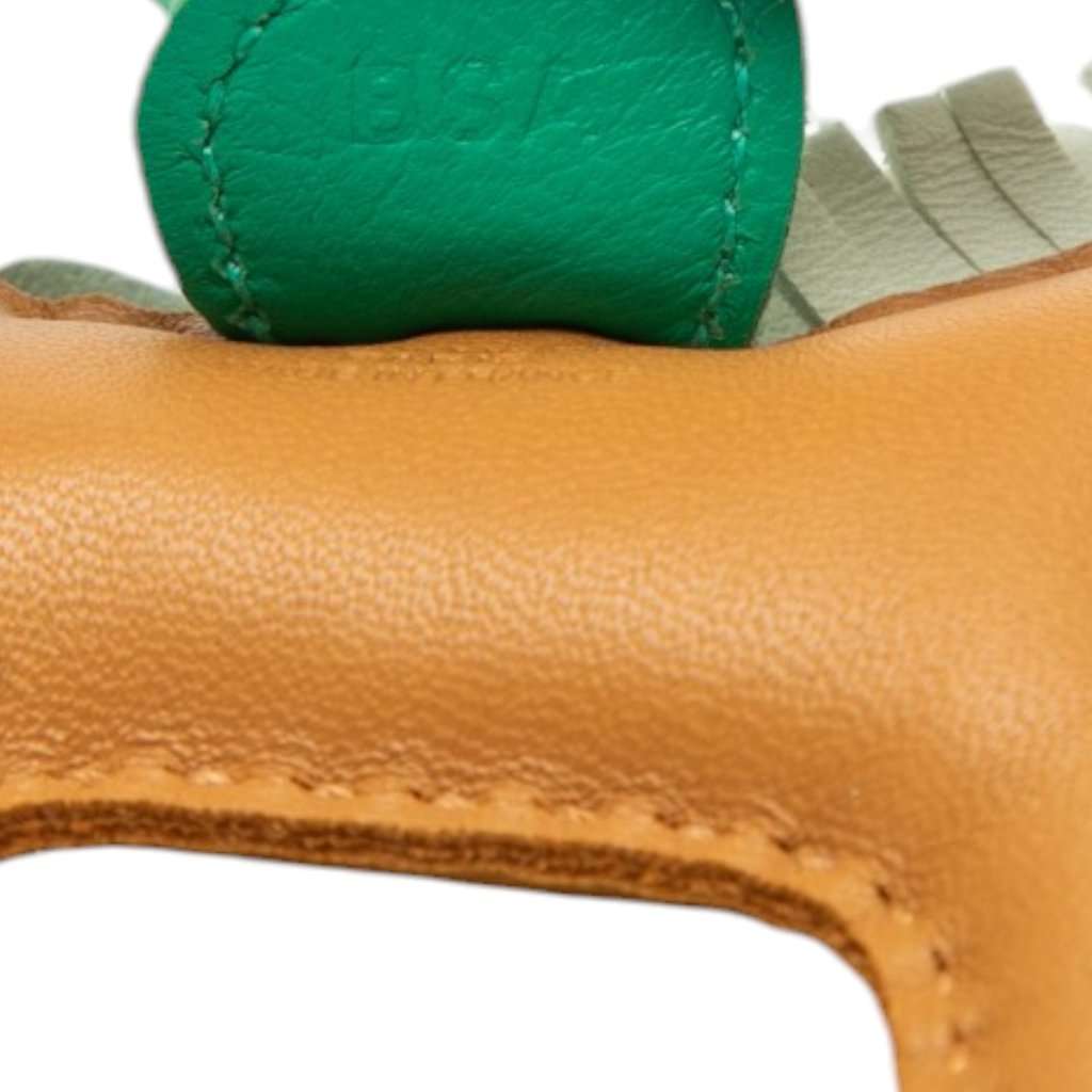 Hermès Milo Lambskin Grigri Rodeo Bag Charm PM Brown Leather Very good condition - Inside View