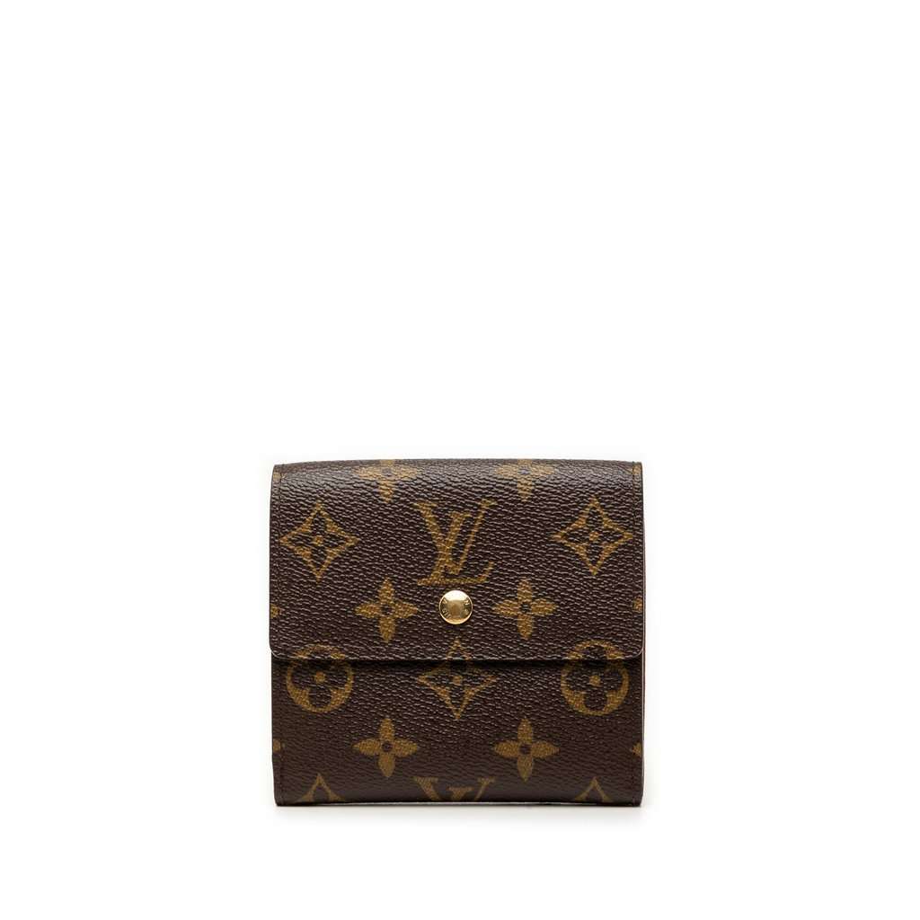 Louis Vuitton Monogram Portefeuille Elise Wallet Brown Very good condition - Front View