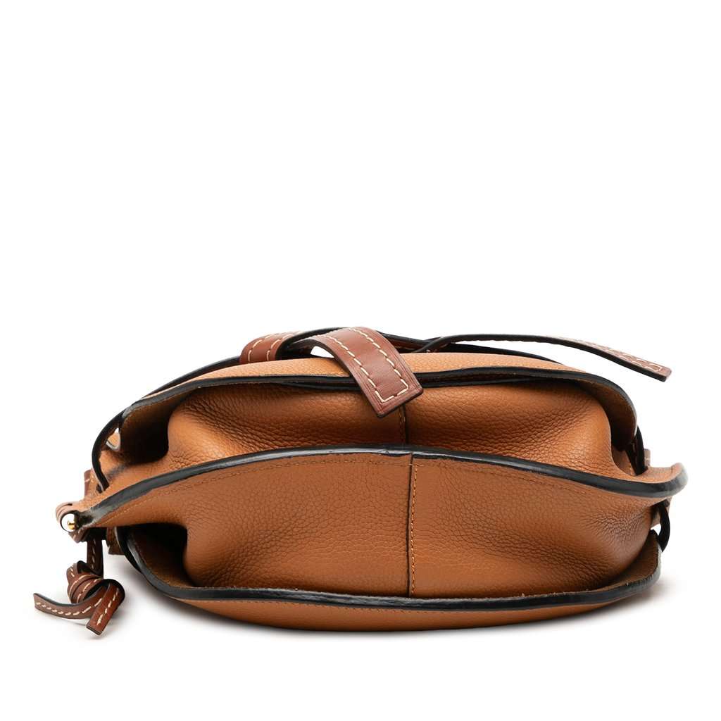 LOEWE Small Leather Gate Crossbody Brown Leather Very good - Inside View