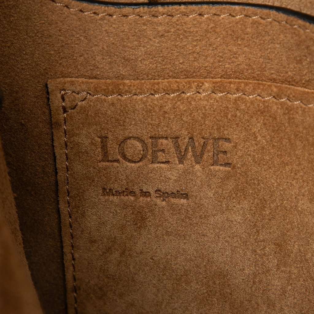 LOEWE Small Leather Gate Crossbody Brown Leather Very good - Box View