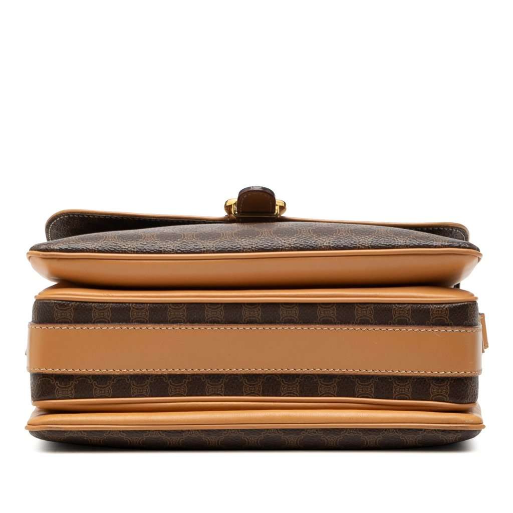 Celine Macadam Coated Canvas Crossbody Brown Very good - Inside View