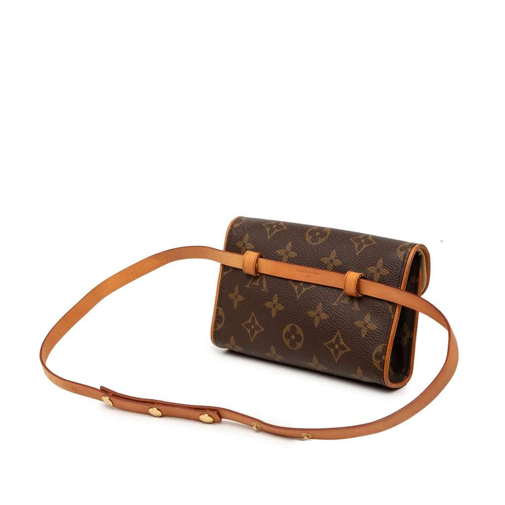 Louis Vuitton Monogram Pochette Florentine Brown Very good condition - Back View