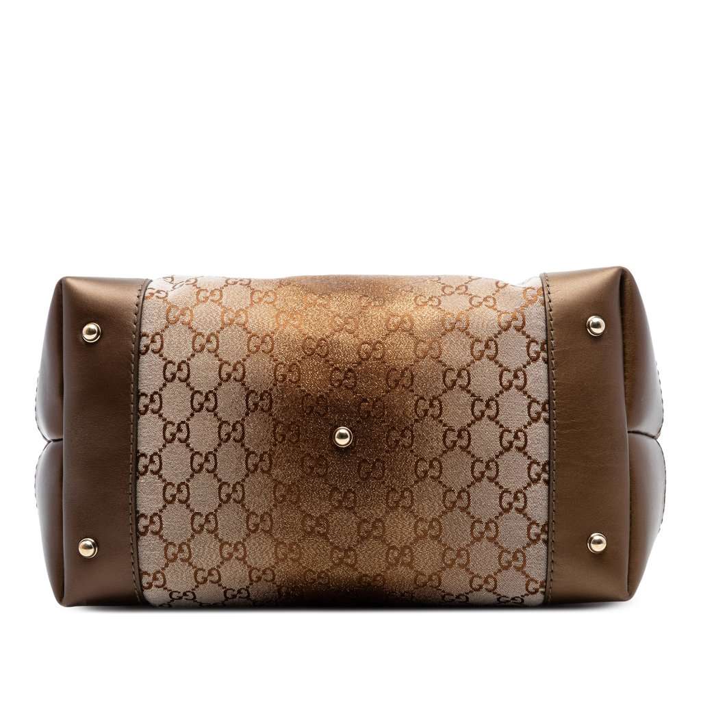 Gucci GG Lurex Heart Bit Shoulder Bag Brown Very good condition - Inside View
