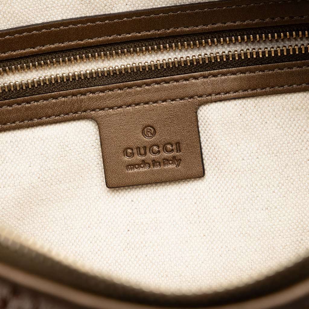 Gucci GG Lurex Heart Bit Shoulder Bag Brown Very good condition - Box View