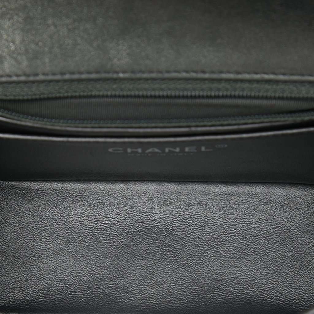 Chanel Mini Square Classic Metallic Lambskin Single Flap MultiColor Leather Very good - Model View