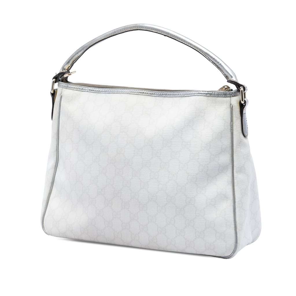 Gucci GG Supreme Joy Handbag White Very good condition - Back View