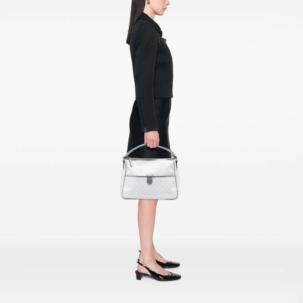 Gucci GG Supreme Joy Handbag White Very good condition - Box View