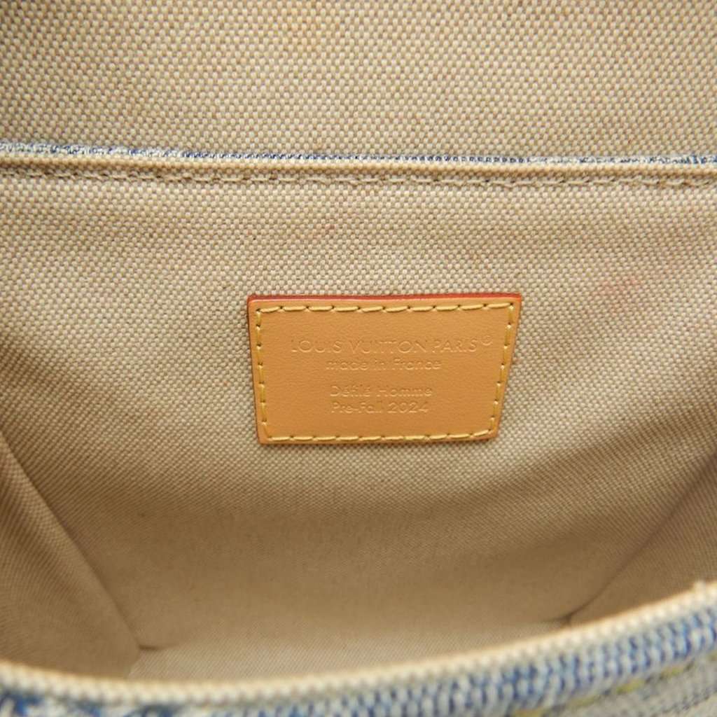 Louis Vuitton Damier Denim 3D Nano Steamer Blue Very good - Box View