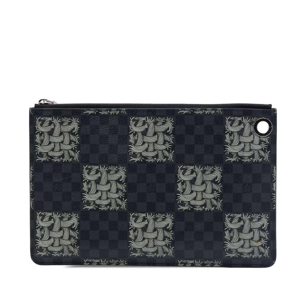 Louis Vuitton Christopher Nemeth Damier Graphite Pochette Jour PM Black Very good - Front View