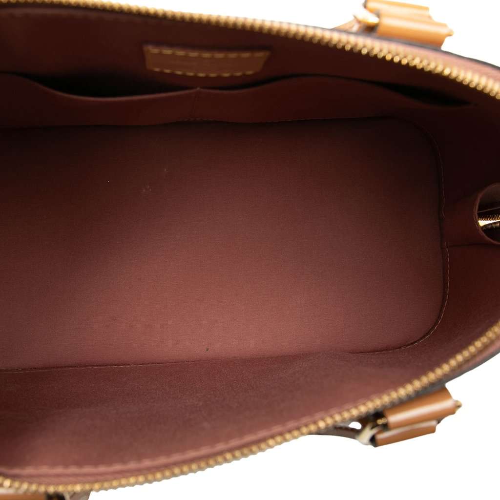 Louis Vuitton Monogram Vernis Alma PM Brown Leather Very good condition - Model View