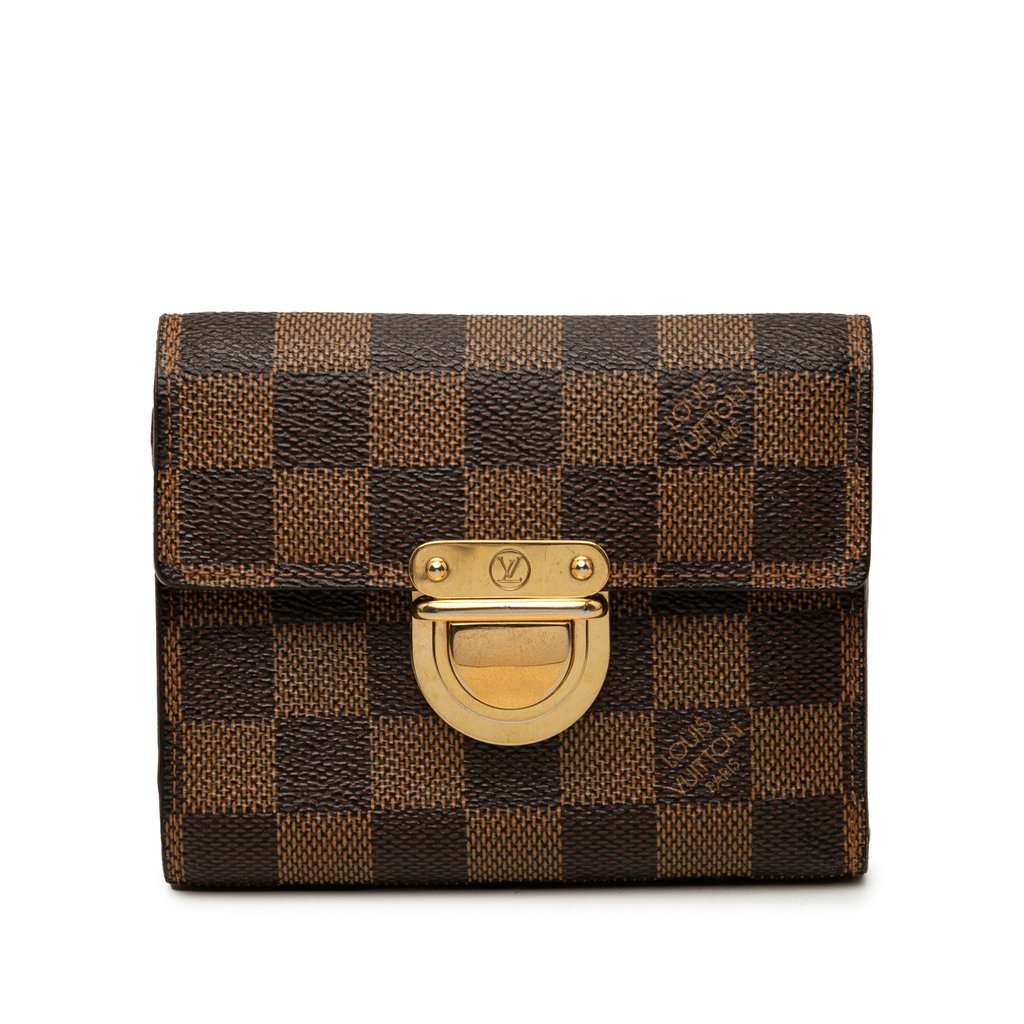 Louis Vuitton Damier Ebene Koala Wallet Brown Very good condition - Front View