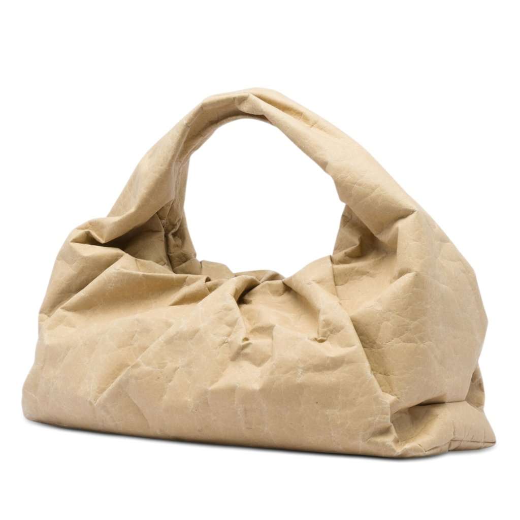 Bottega Veneta Large Kraft Paper The Shoulder Pouch Beige Very good condition - Back View