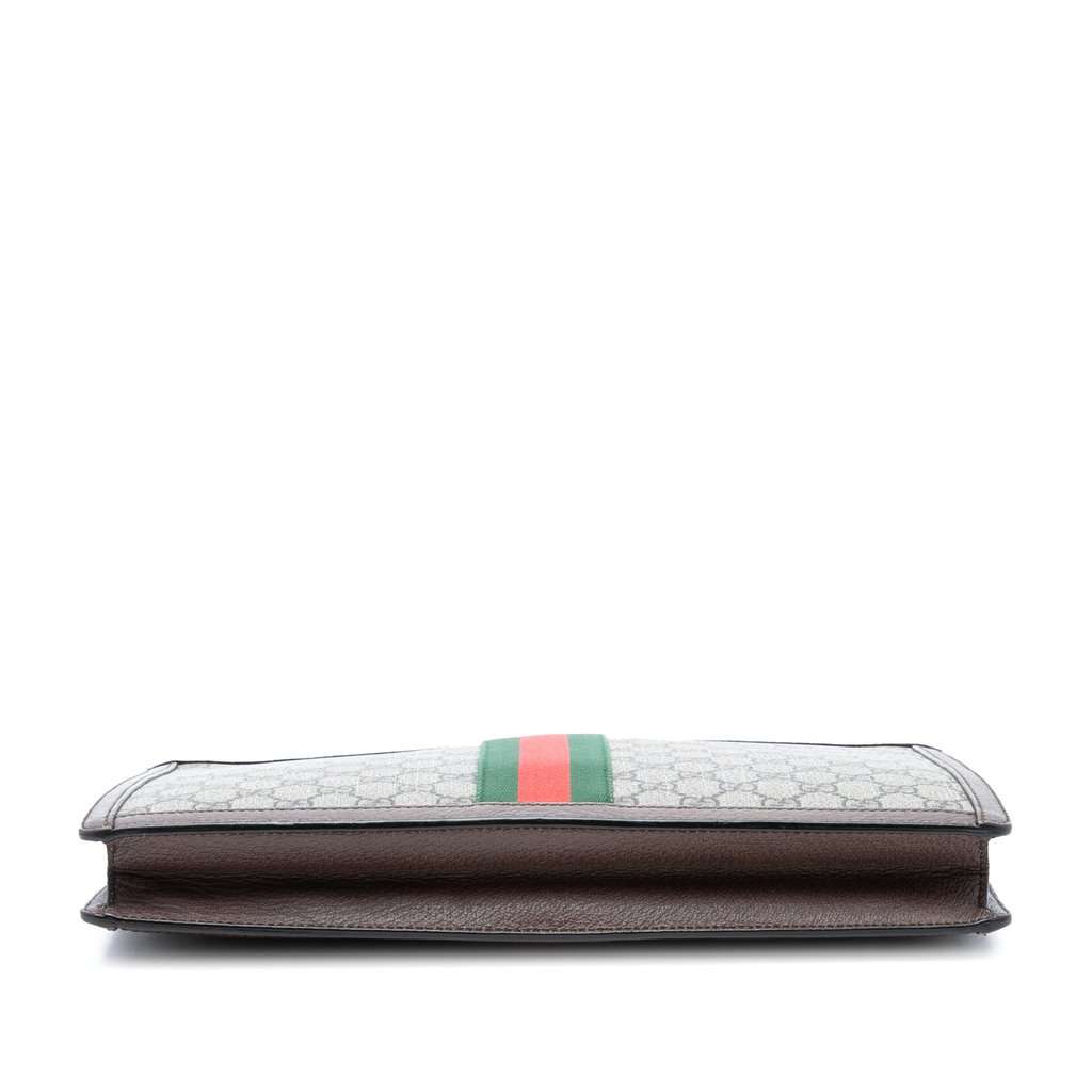 Gucci GG Supreme Ophidia Clutch Beige Very good condition - Inside View