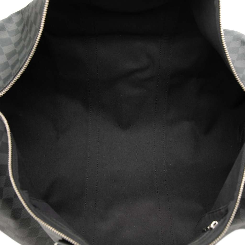 Louis Vuitton Damier Graphite Keepall Bandouliere 55 Black Very good - Model View