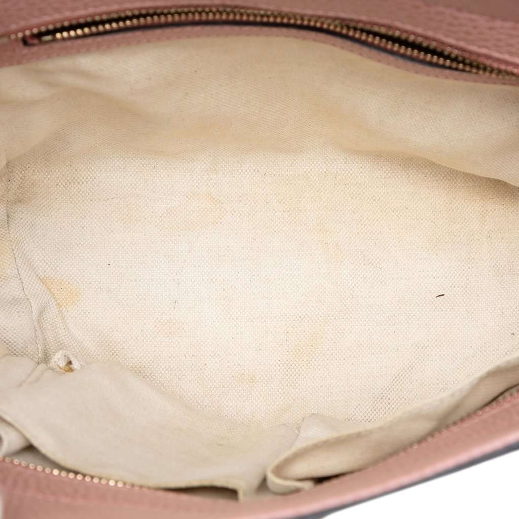Gucci Mini Leather Swing Satchel Pink Leather Very good - Model View