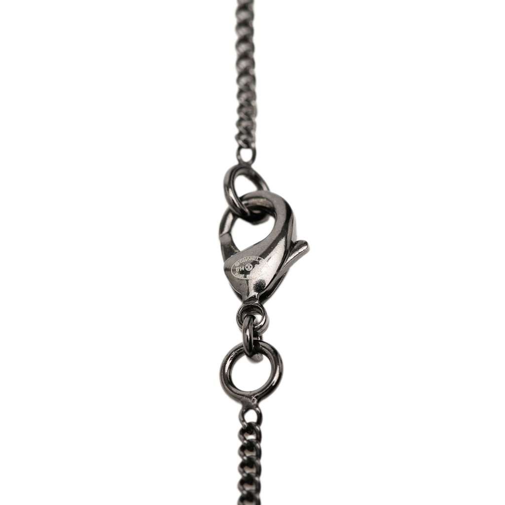 Chanel CC Brass Faux Pearl and Bead Drop Pendant Necklace Other Metal Very good condition - Box View