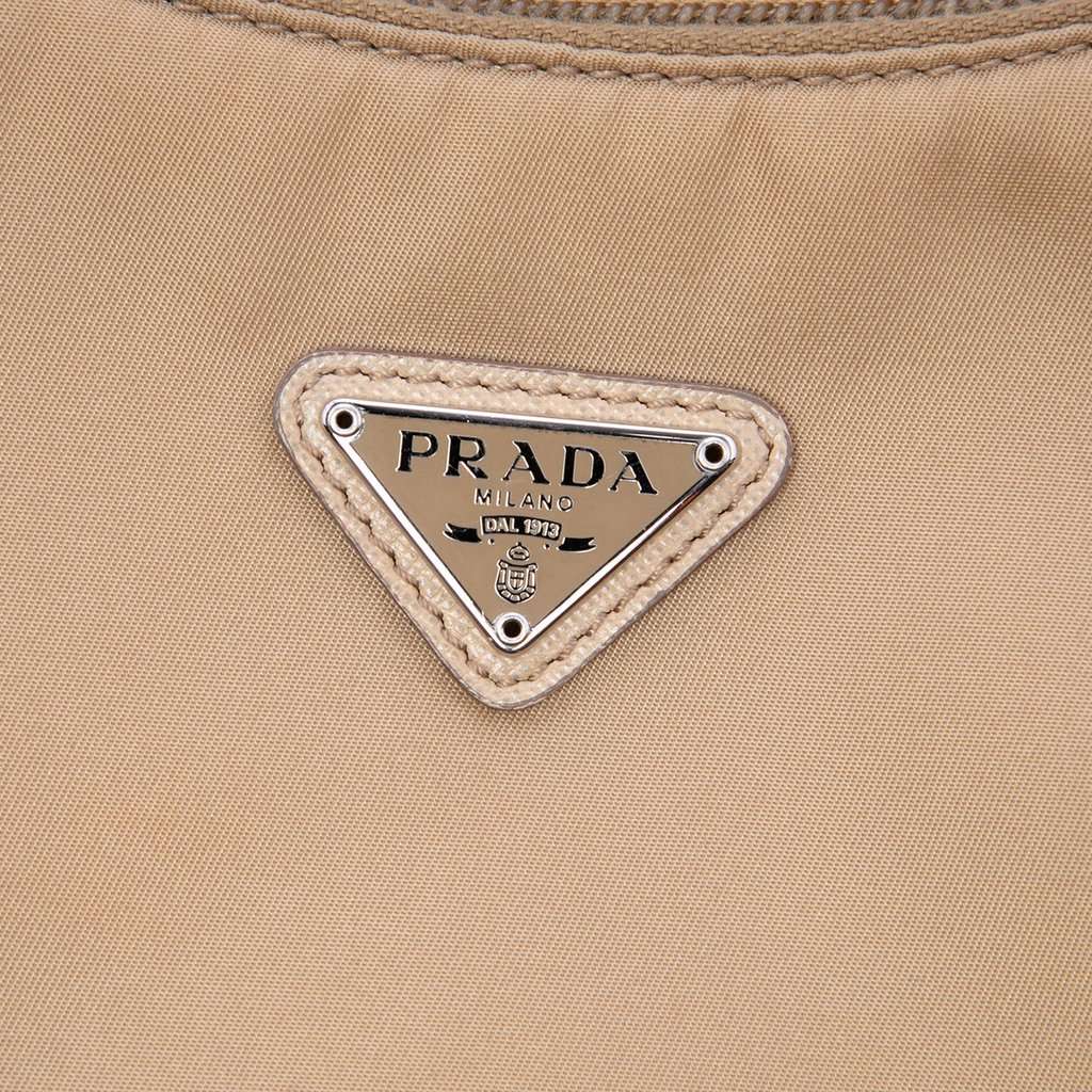 Prada Mini Tessuto Re Edition 2000 Shoulder Bag Beige Very good condition - Box View