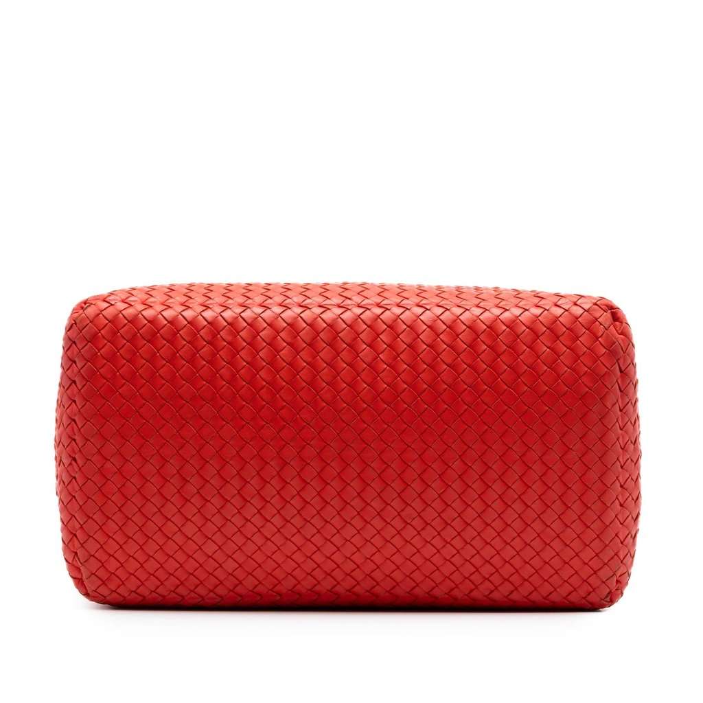 Bottega Veneta Nappa Intrecciato Brick Tote Orange Leather Very good condition - Inside View