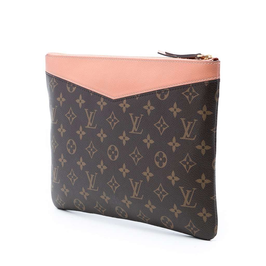 Louis Vuitton Monogram Daily Pouch Brown Very good condition - Back View
