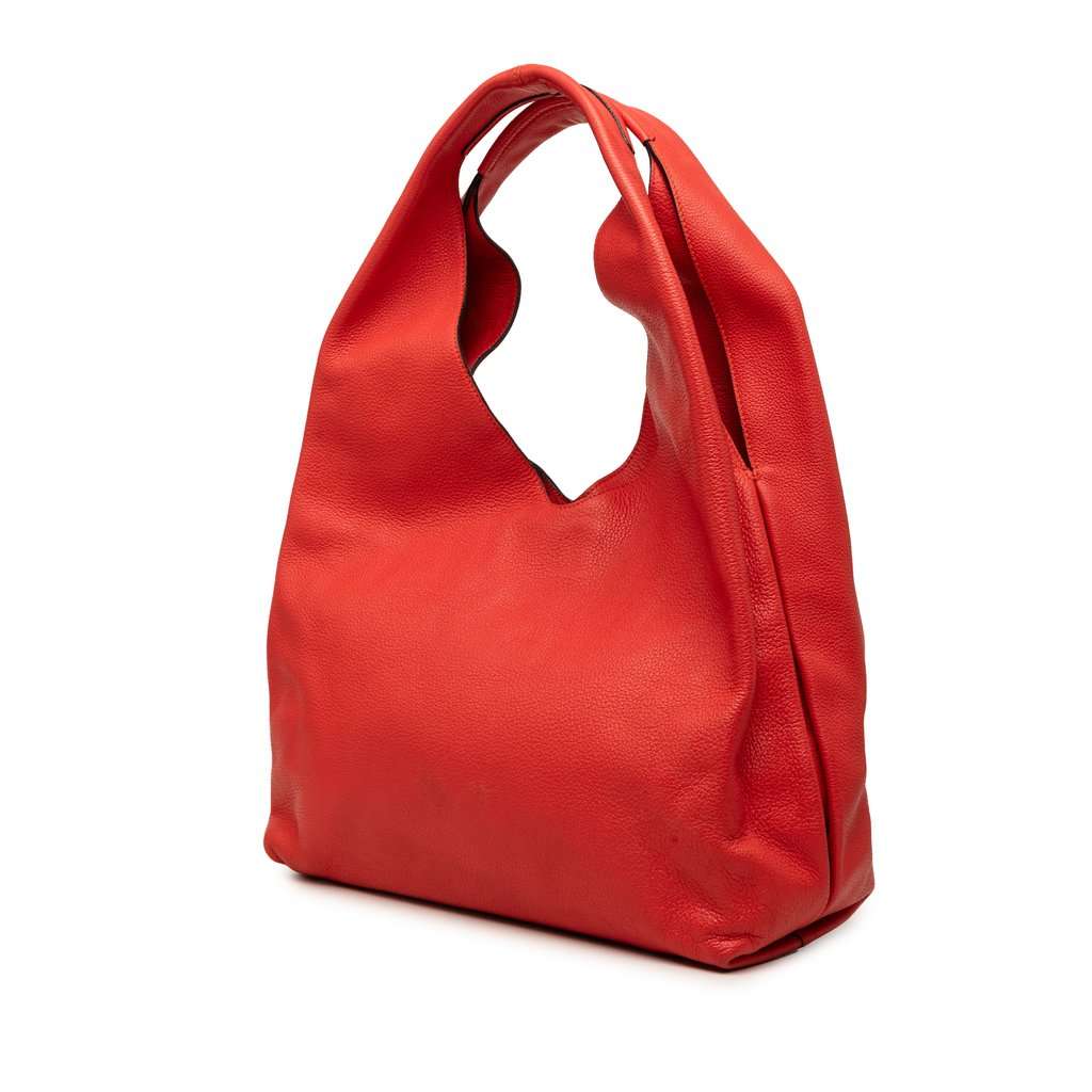 LOEWE Calfskin Anagram Dunas Hobo Orange Leather Very good condition - Back View