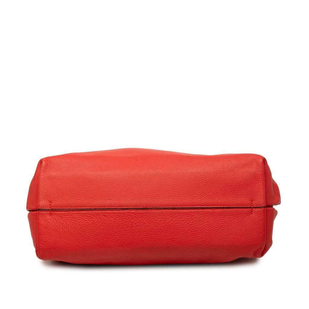 LOEWE Calfskin Anagram Dunas Hobo Orange Leather Very good condition - Inside View