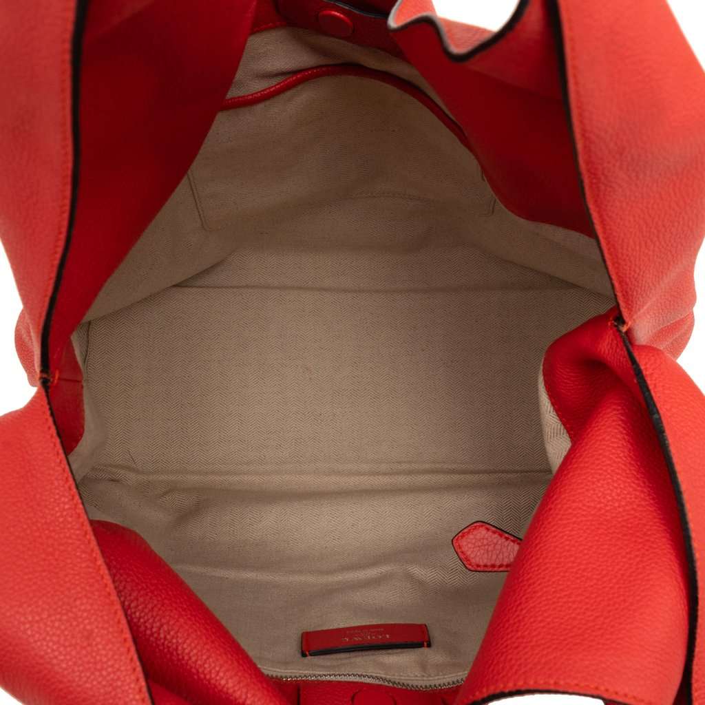 LOEWE Calfskin Anagram Dunas Hobo Orange Leather Very good condition - Model View