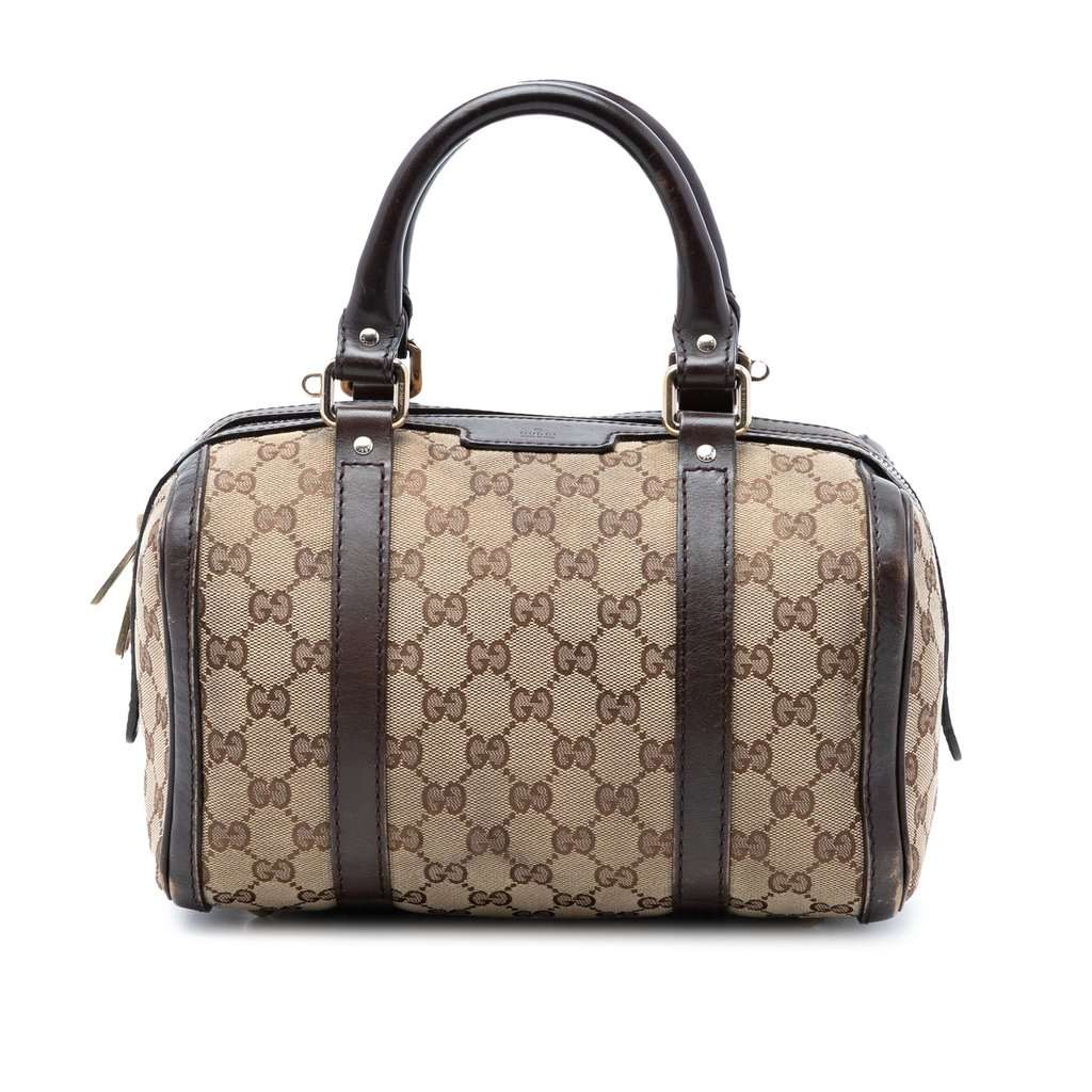 Gucci Small GG Canvas Joy Boston Bag Beige Very good condition - Front View