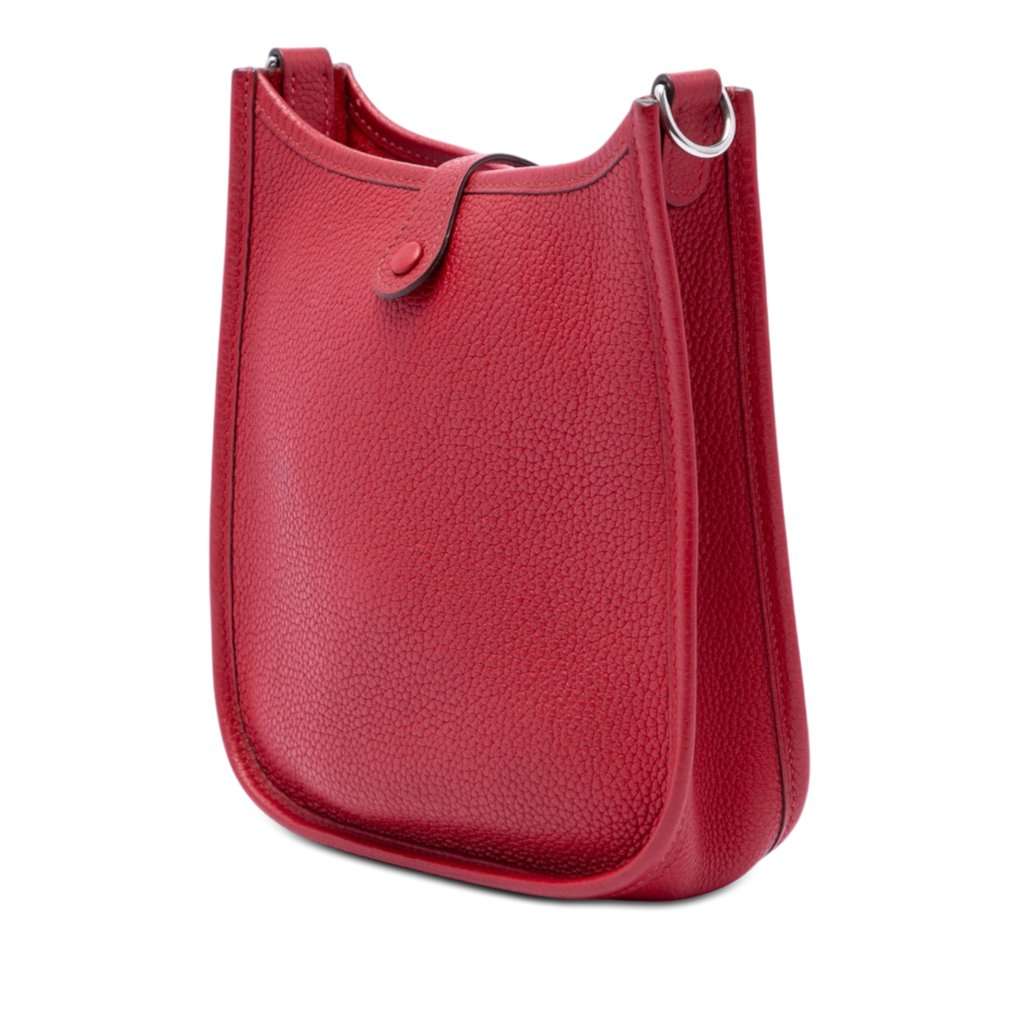 Hermès Clemence Evelyne I 16 Amazone Red Leather Very good - Back View